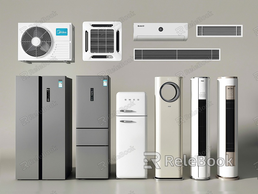 Refrigerator Air Conditioner Air Outlet Double Door Refrigerator Air Conditioner External Vertical Air Conditioner model