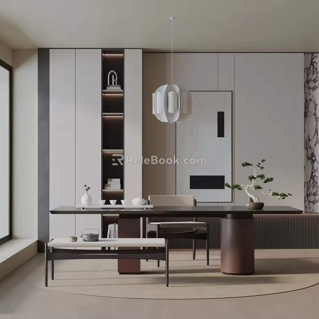 Modern table combination 3d model