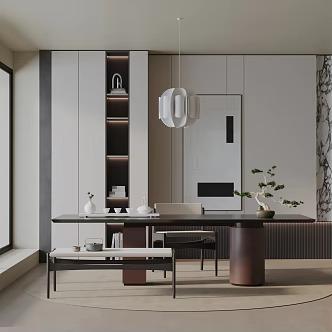 Modern table combination 3d model