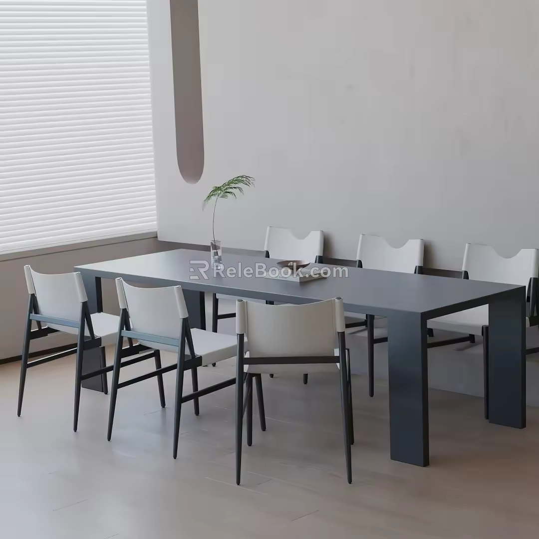 Modern table combination 3d model