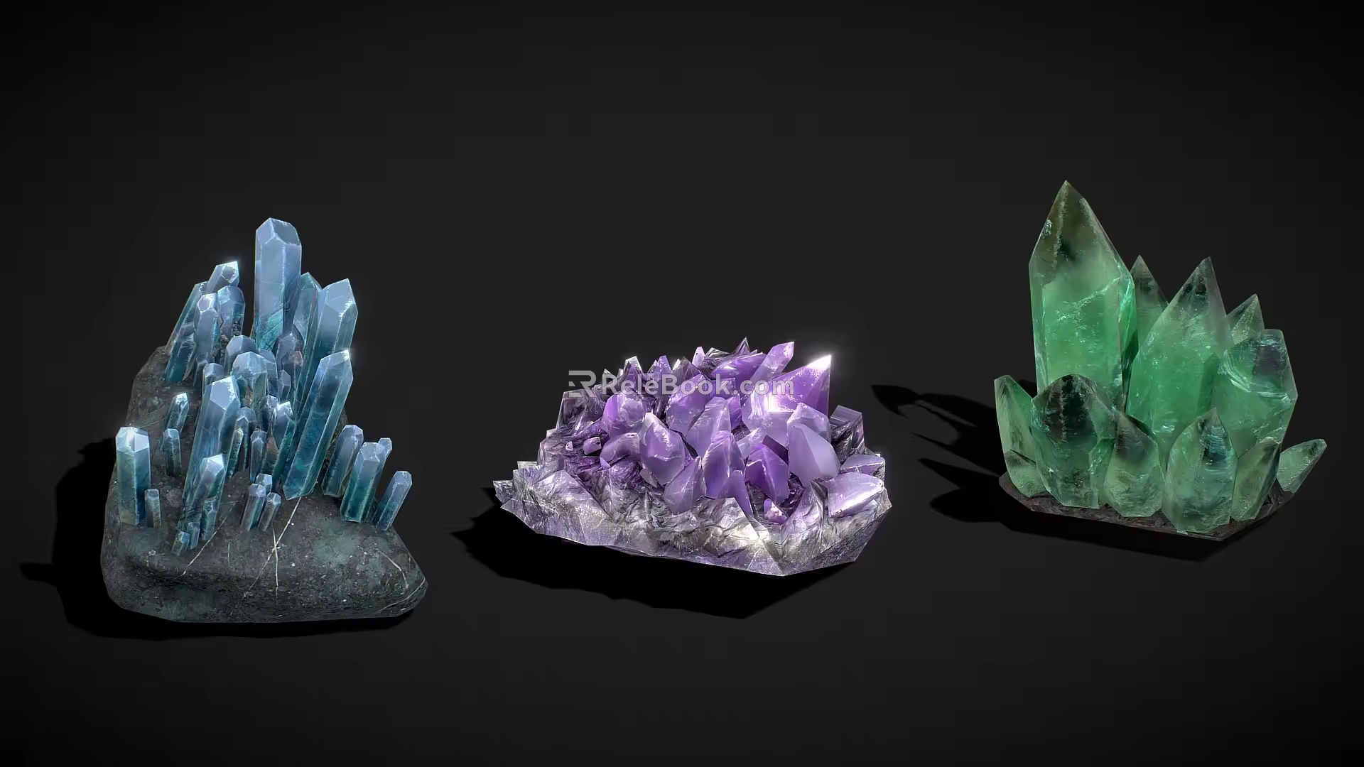 Crystal Quartz Stone Quartz Mineral Gem Mineral Ore 3d model