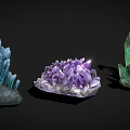 Crystal Quartz Stone Quartz Mineral Gem Mineral Ore 3d model