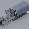 Heavy Duty Industrial Processing Equipment With Funnel Feeder And Metal Structure