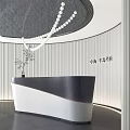 Modern reception desk Sales front desk 3d model