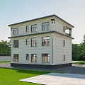 Detached Villa Two Story Exterior With Balcony Landscaped Garden And Front Yard