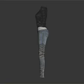 Black Leather Jacket With Blue Denim Jeans Casual Fashion Outfit Design