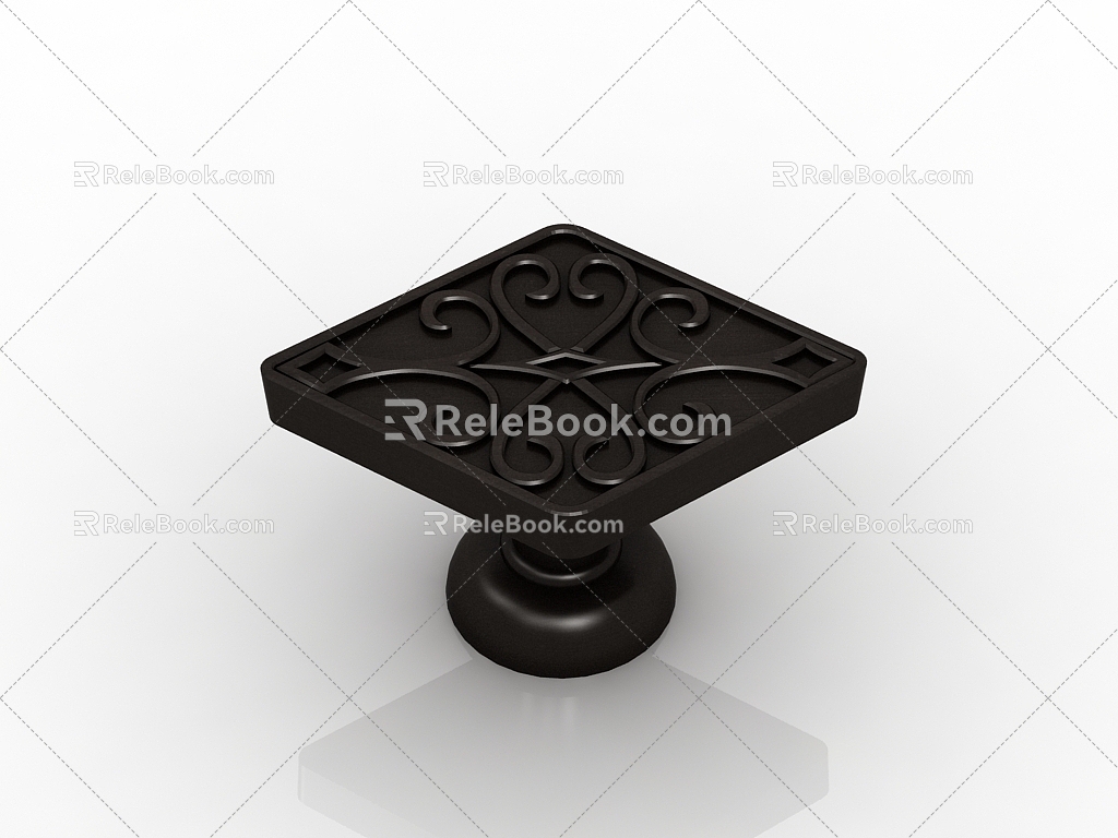 Modern classical handle 3d model