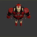 Rider Riding Red Armored Mechanical Creature With Mechanical Appendages And Features