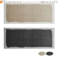 Soft Square Rugs in Light Brown and Dark Gray for Modern Home Interior Decor
