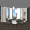 Modern Room Hotel Box 3d model