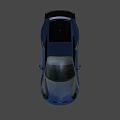 Blue Porsche Sports Car Featuring Sleek Design And Aerodynamic Exterior Features