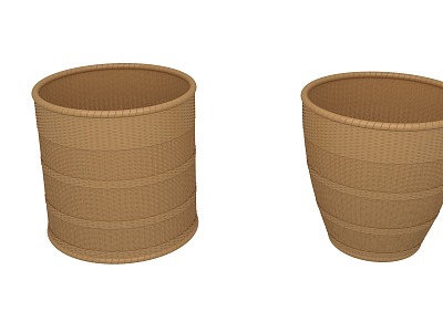 Bamboo Basket Bamboo Basket Woven Storage Basket 3d model