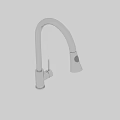 Modern Stainless Steel Kitchen Faucet With Sleek Curved Spout And Single Handle