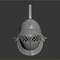 Knight Character Medieval Helmet With Spiked Top And Perforated Visor In Silver Metallic Design