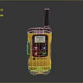 Motorola Walkie Talkie With Yellow Black Design Display Screen And Buttons