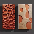 Three-dimensional wall decoration combination 3d model