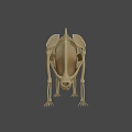 Detailed Anatomical Bear Skeleton 3D Model with Bone Structure