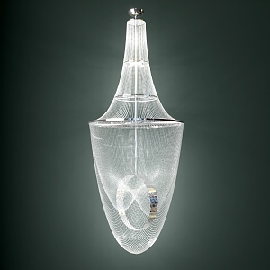 Modern crystal chandelier 3d model