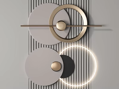 Modern Wall Decorations Metal Wall Decorations 3d model