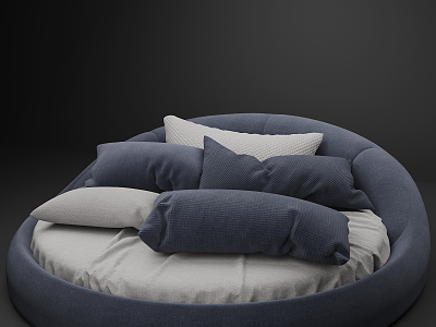 Modern Round Bed Double Round Bed model