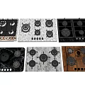 Stylish Kitchen Cabinets With Modern Gas Stove Tops In Diverse Designs And Materials