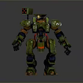 Mech Warrior Mech Soldier Machine Battlearm Mechanical Battlearm Machine Fighter Robot 3d model