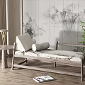 New Chinese-style chaise longue 3d model