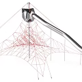 Climbing Tower Climbing Mesh Large Climbing Mesh Large Slide Stainless Steel Slide Magic Net Climbing 3d model