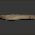Ancient Clay Seal With Intricate Carvings And Textured Surface Design