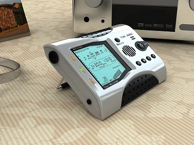 Portable Digital Measuring Device With LCD Screen And Control Buttons 3d model