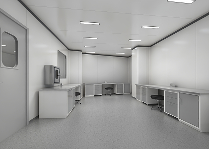 Modern Laboratory 3d model