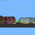 Modern Architecture Dormitory 3d model