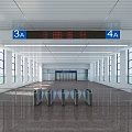 Outbound channel 3d model