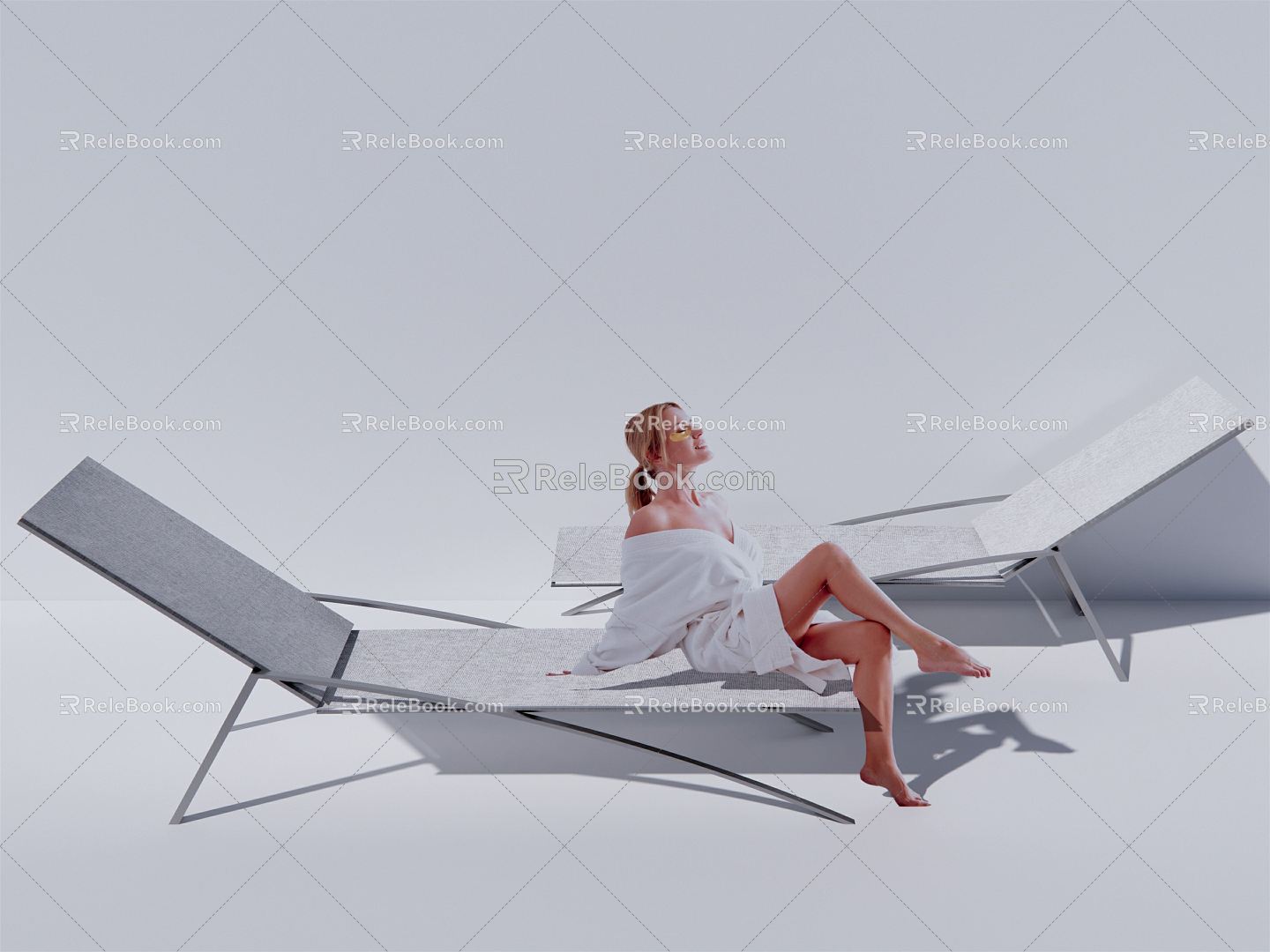 Modern Recliner Beach Chair model