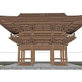 Chinese Architecture Frame Ancient Architecture Frame Ancient Architecture Frame Ancient Architecture Frame 3d model