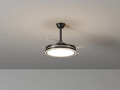 Modern Ceiling Fan With Integrated Light And Efficient Air Conditioning Function 3d model