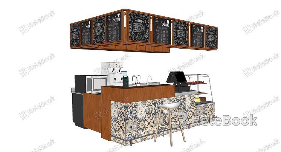 Modern Bar Cafe model