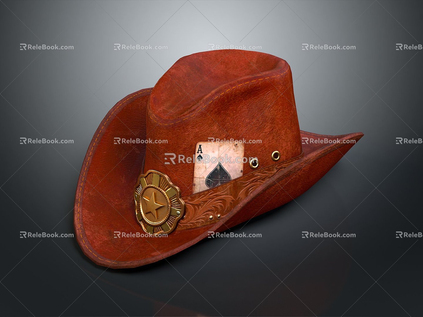 Cowboy Hat Fashion Cowboy Hat Western Cowboy Hat Men's Cowboy Hat Sun Hat American Cowboy Hat 3d model