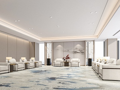 New Chinese VIP Reception Room Reception Room model