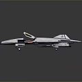 Futuristic White Concept Aircraft With Sleek Design And Transparent Cockpit