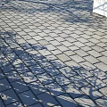 Outdoor Brick Tile Ground Featuring Sunlit Leaf Shadow Patterns And Natural Light 3d model