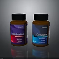 Greenfit Berberine And Collagen Dietary Supplement Bottles For Health Support
