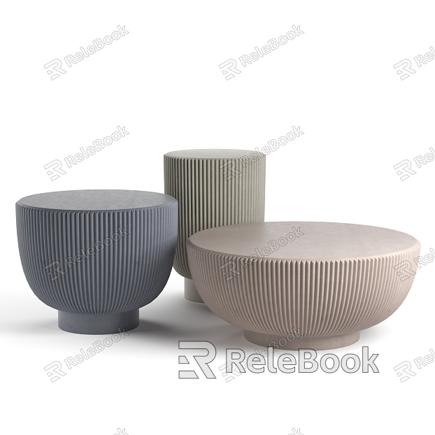 Modern sofa stool Italian small round stool combination model