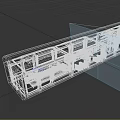 Luxury Train Carriage Interior With Comfortable Sofas Large Windows Wooden Bar Counter And Chandeliers
