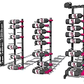 Modern Wine Racks With Various Designs And Black Pink Accents For Wine Storage