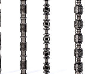 Sci-fi Pipe Hose Cable 3d model