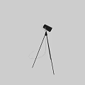 Modern Tripod Floor Lamp With Round Light Head For Living Room Decor