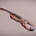Vintage Wooden Violin Classic Musical Instrument With Rich Brown Finish And Fine Craftsmanship