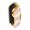 Modern Wall Lamps With Marble Texture And Metal Frame Warm Light Design