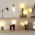 Light Luxury Table Lamp Table Lamp Combination Art Table Lamp 3d model